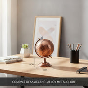 Globe Model by Generic – 3.15 x 3.15 x 4.72 in, Alloy, Red, Model Q2026P08L18M1910303E5WA3