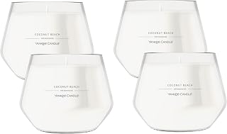 Yankee Candle Studio Medium Candle, Coconut Beach, 10 oz, 4-Pack