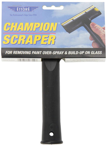 Ettore Champion Scraper – 5-Inch, Glass, Yellow, Black, Model 46312