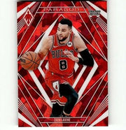 2023-24 Panini Phoenix Paragon Phoenix Red Ice #15 Zach LaVine Chicago Bulls NBA Basketball Trading Card