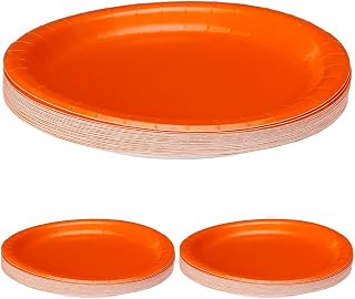 Creative Converting Sunkissed Orange Paper Dessert Plates, 24 Count (Pack of 3)