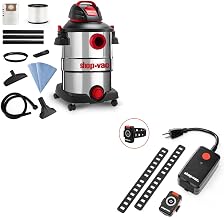 Shop-Vac 12 Gallon 6.0 Peak HP Wet/Dry Vacuum Wireless Remote Control Outlet Plug