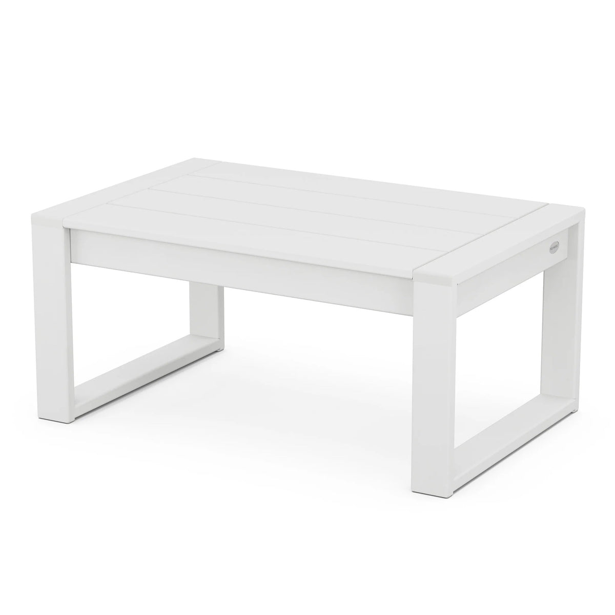 POLYWOOD 4609 Coffee Table, 34 7/8" Wide - White