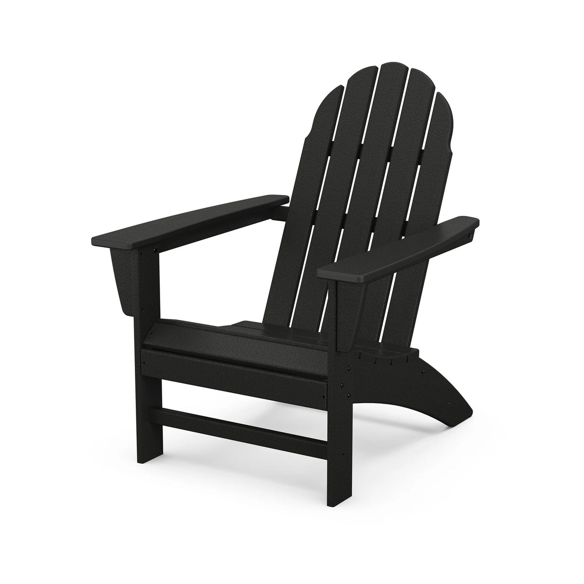 POLYWOOD Adirondack Chair, 29 1/4" Wide - Black