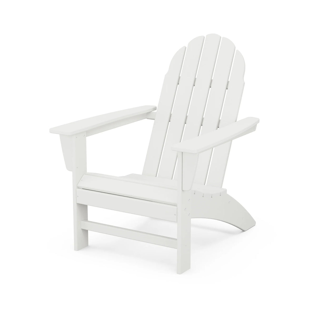 POLYWOOD Adirondack Chair, 29 1/4" Wide - White