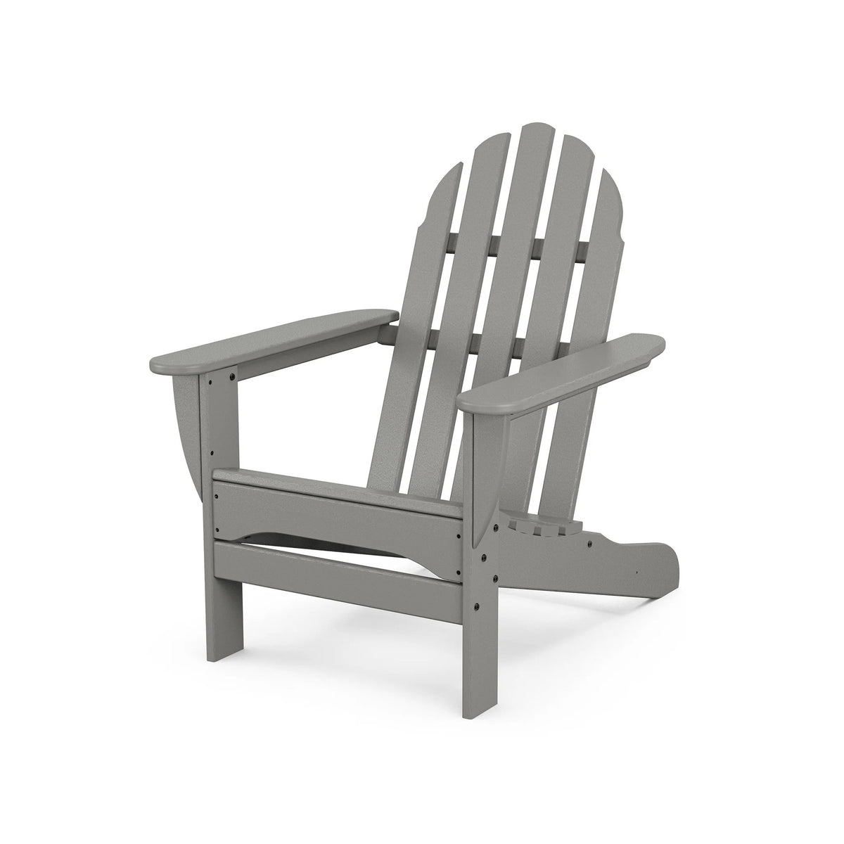 POLYWOOD Adirondack Chair, 29" Wide - Slate Gray
