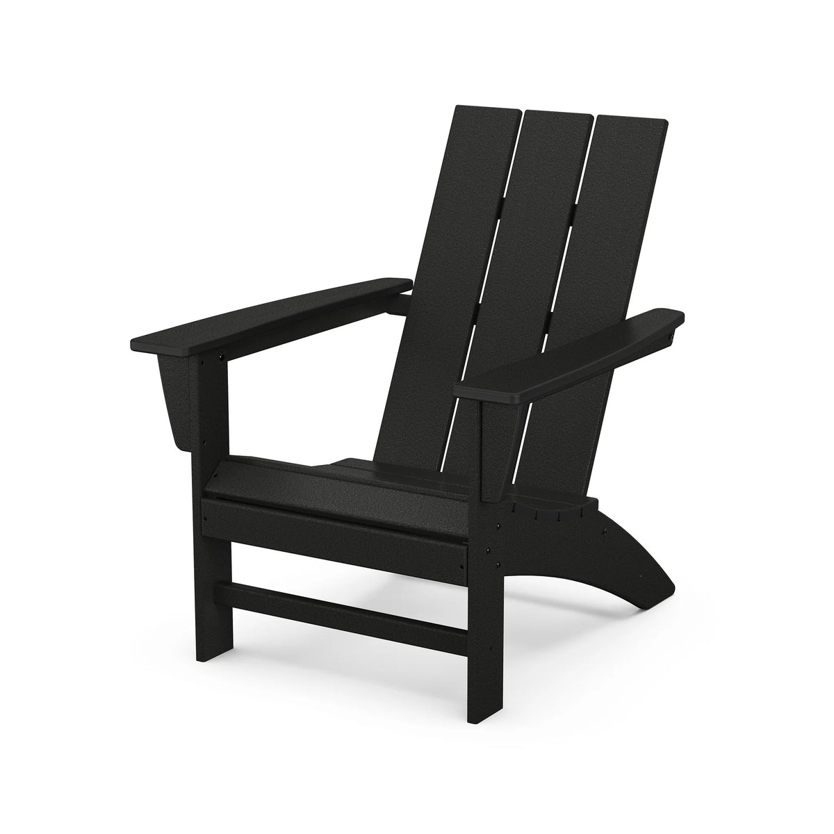 POLYWOOD Adirondack Chair, 29 1/4" Wide - Black