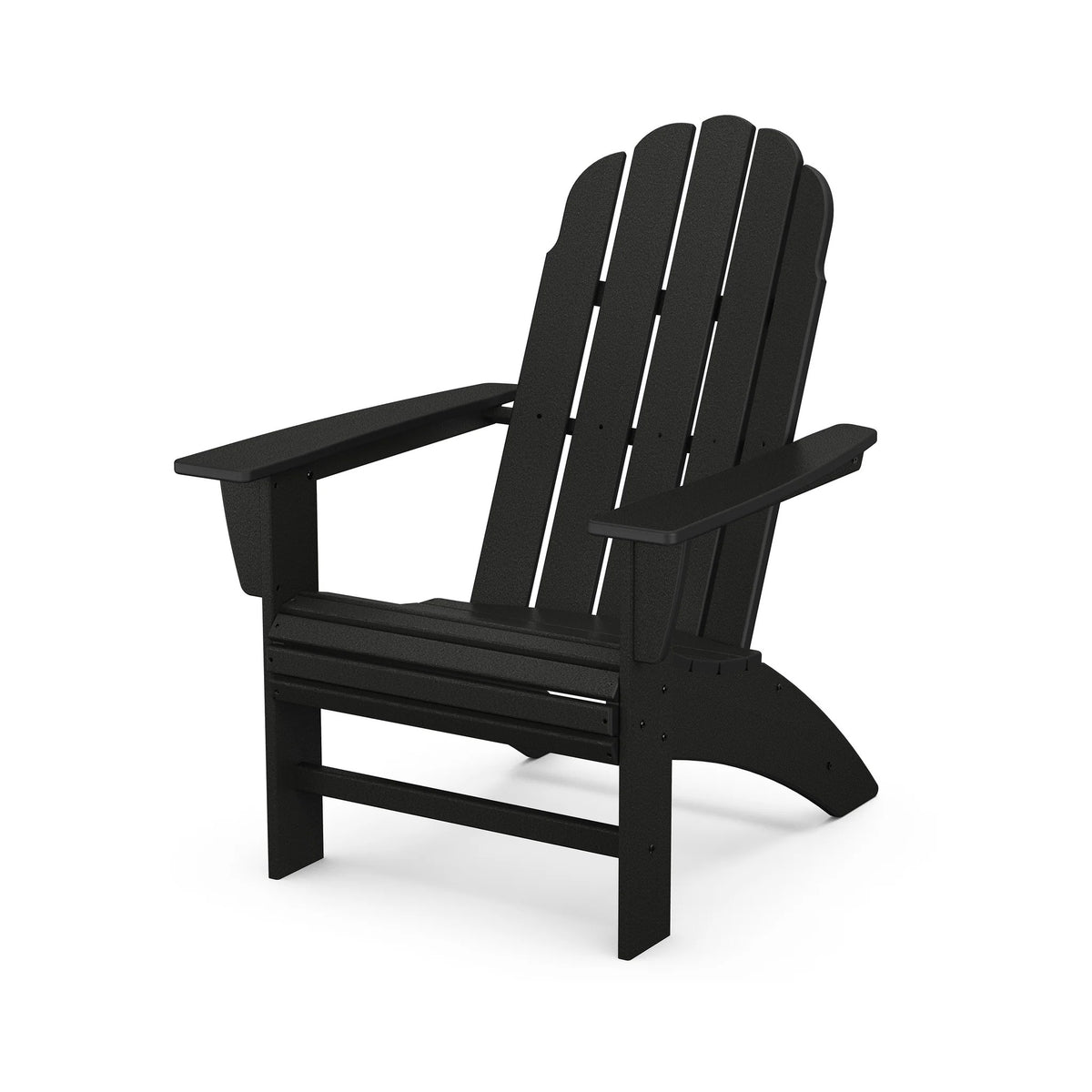 POLYWOOD Adirondack Chair, 31 1/4" Wide - Black