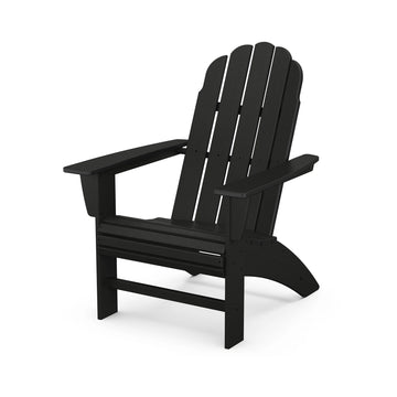 POLYWOOD Adirondack Chair, 31 1/4" Wide - Black