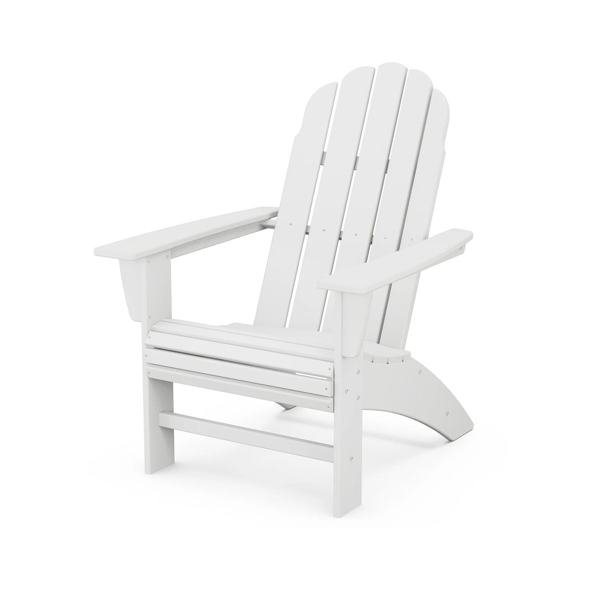POLYWOOD Adirondack Chair, 31 1/4" Wide - White