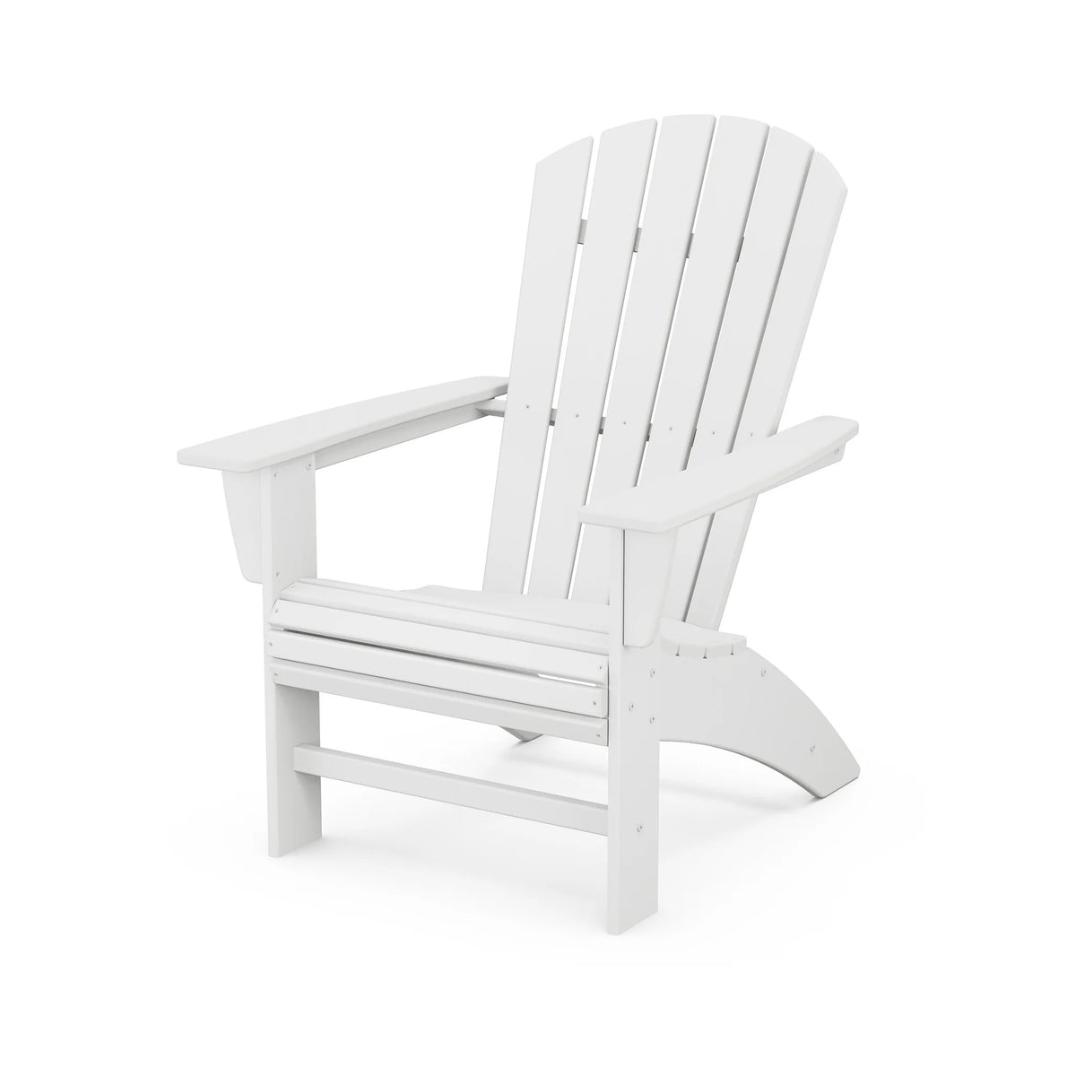 POLYWOOD Adirondack Chair, 31 1/4" Wide - White