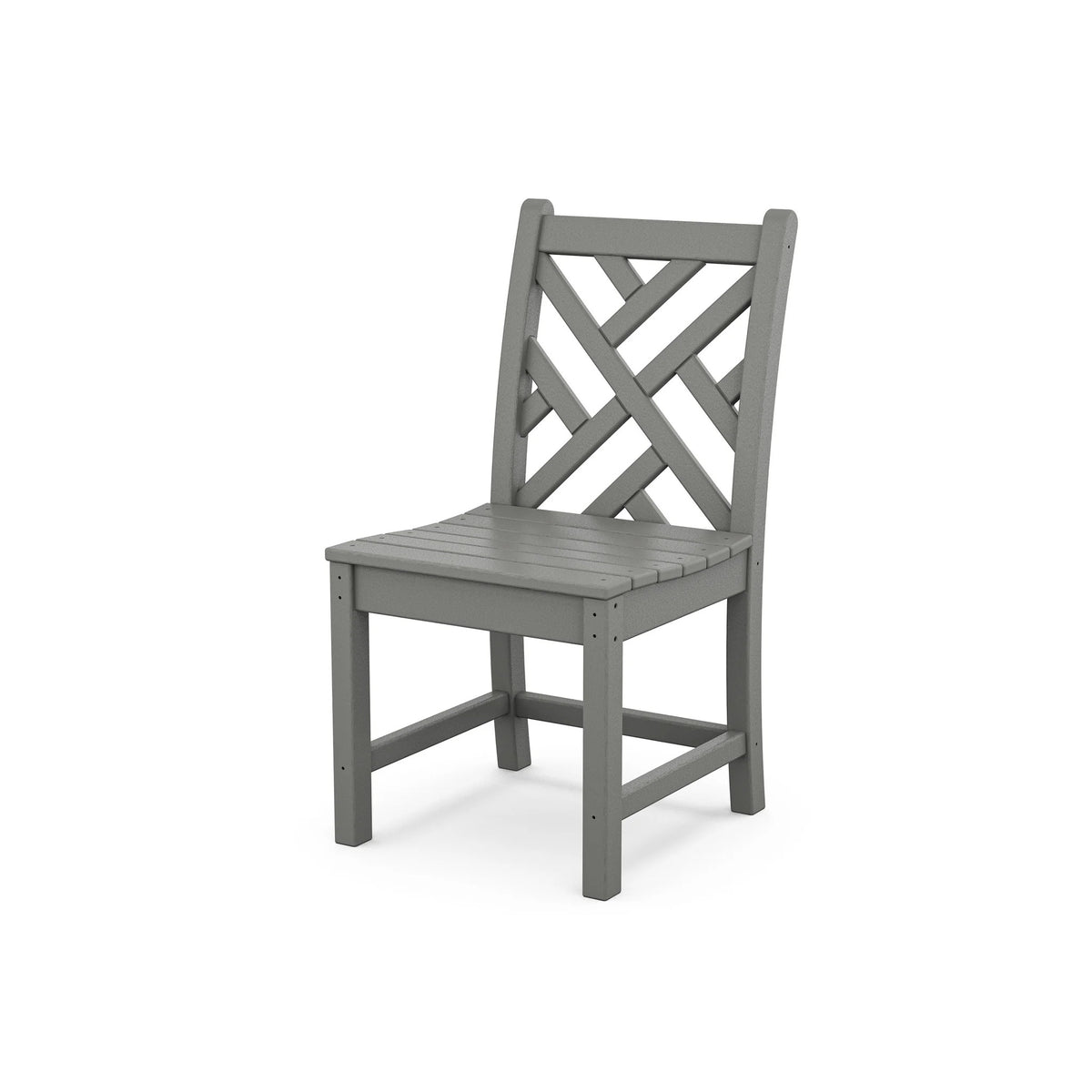 POLYWOOD Chair, 17" Wide - Slate Gray