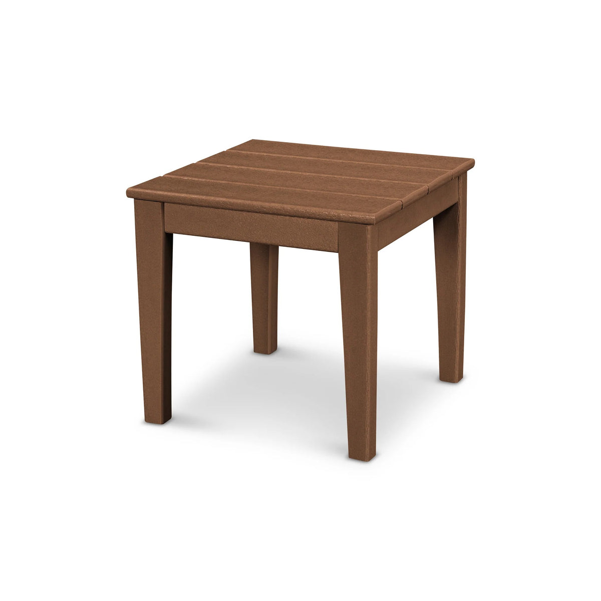 POLYWOOD End Table, 18" Wide - Teak