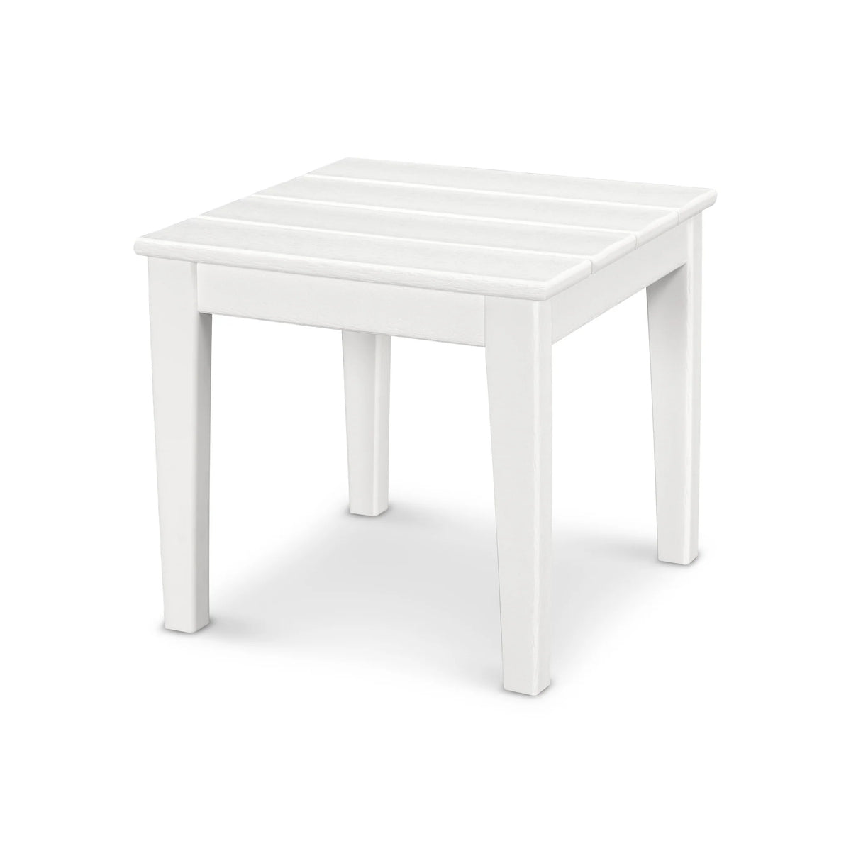 POLYWOOD End Table, 18" Wide - White