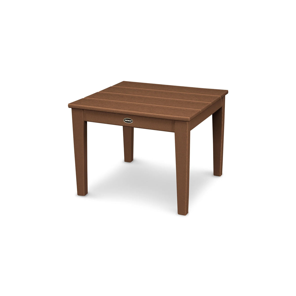 POLYWOOD End Table, 22 1/4" Wide - Teak