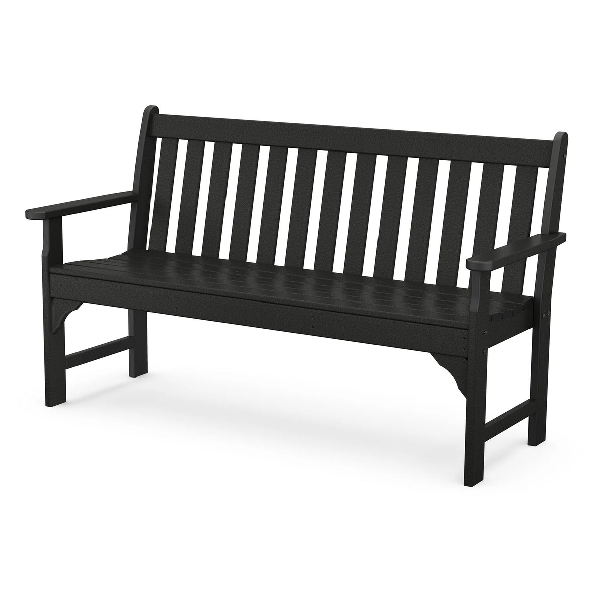POLYWOOD Bench, 60 1/2" Wide - Black