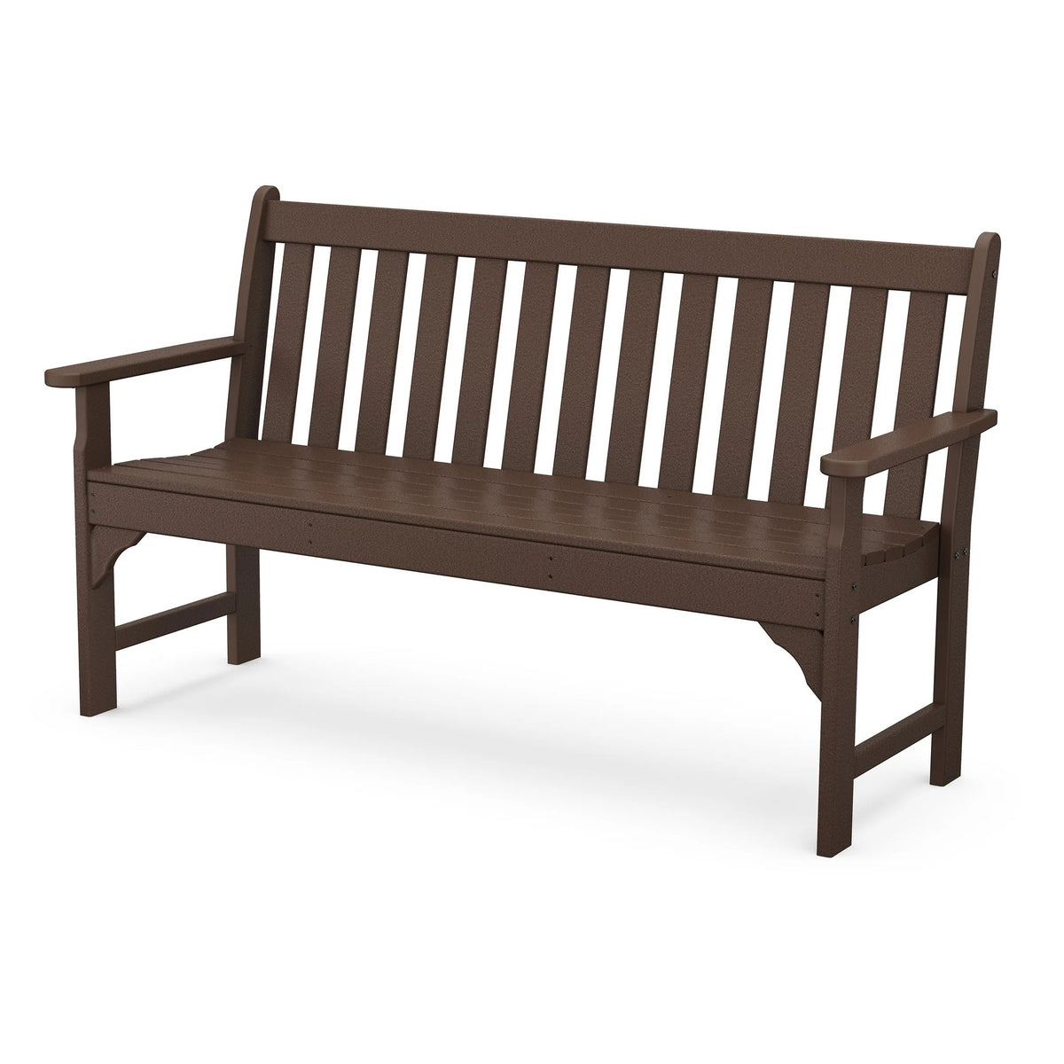 POLYWOOD Bench, 60 1/2" Wide - Mahogany