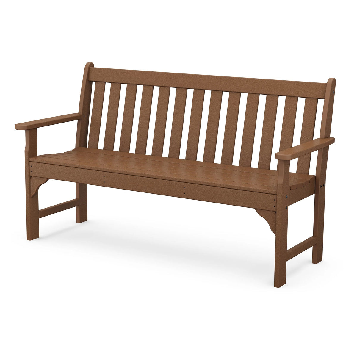 POLYWOOD Bench, 60 1/2" Wide - Teak