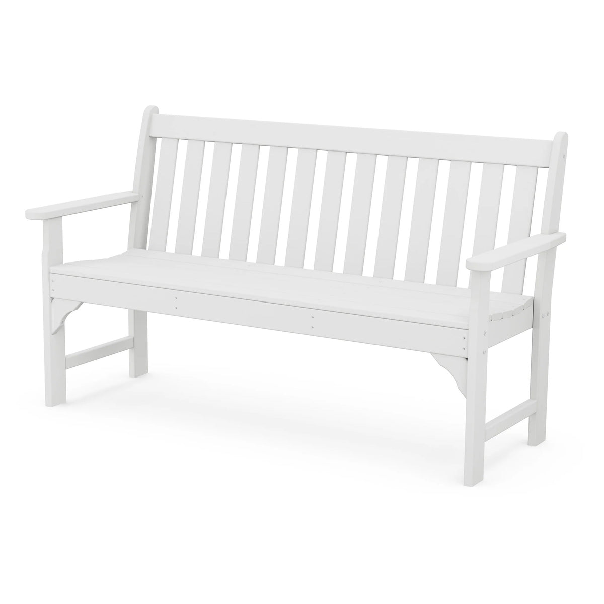 POLYWOOD Bench, 60 1/2" Wide - White