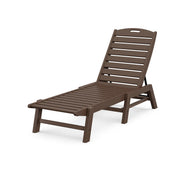 POLYWOOD Adjustable Chaise, 27" x 78 1/2" - Mahogany