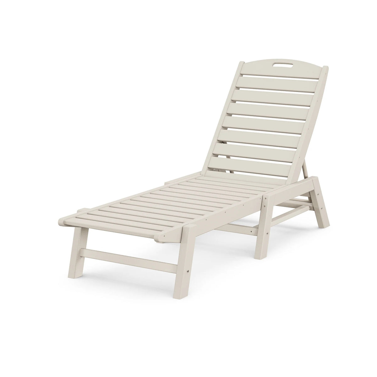 POLYWOOD Adjustable Chaise, 27" x 78 1/2" - Sand