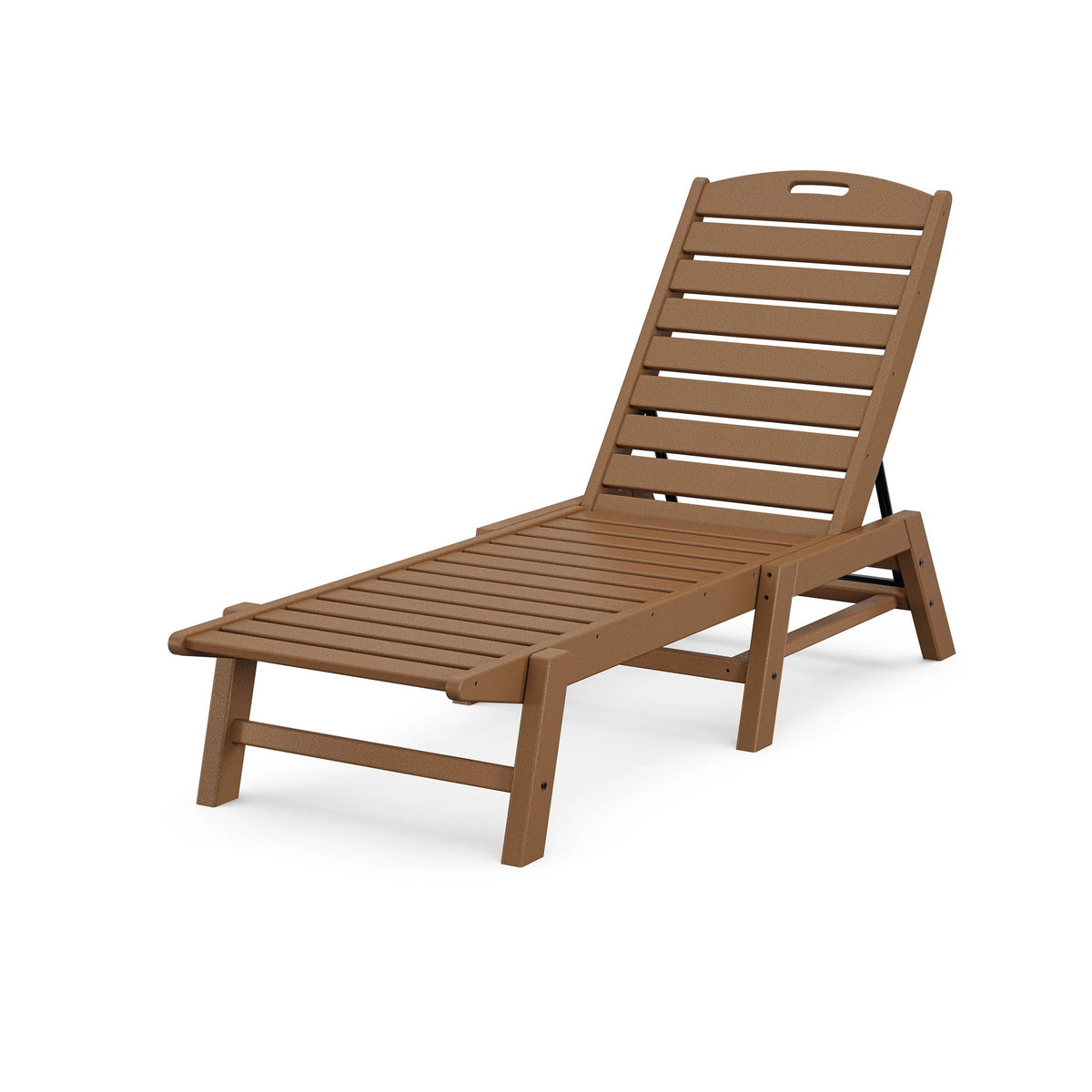 POLYWOOD Adjustable Chaise, 27" x 78 1/2" - Teak