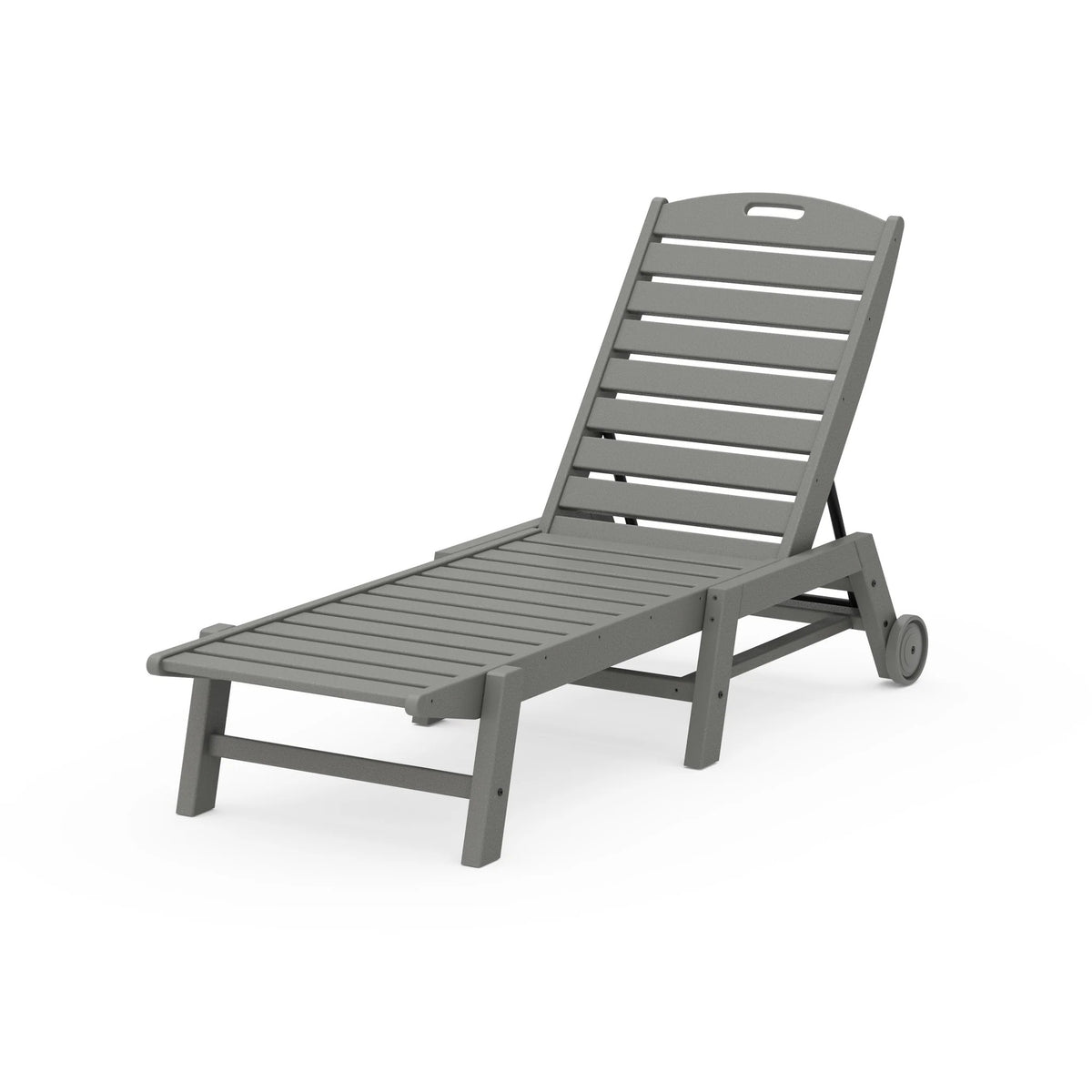 POLYWOOD Adjustable Chaise, 27" x 78 1/2" - Slate Gray