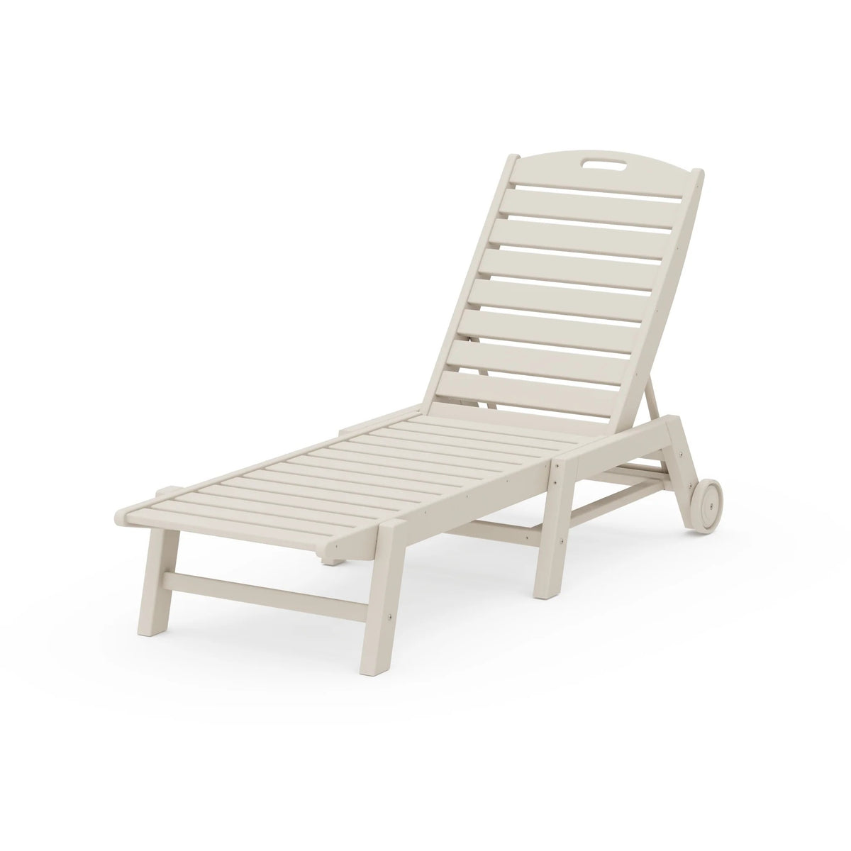 POLYWOOD Adjustable Chaise, 27" x 78 1/2" - Sand