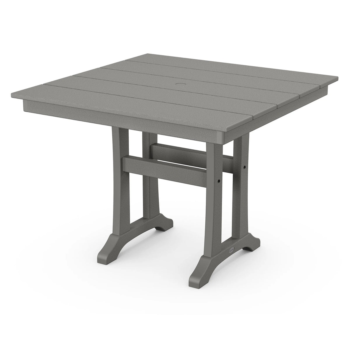POLYWOOD PL81 Table, 37 5/8" Wide - Slate Gray