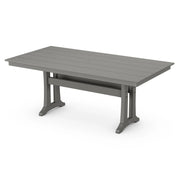 POLYWOOD PL83 Table, 37 3/4" Wide - Slate Gray