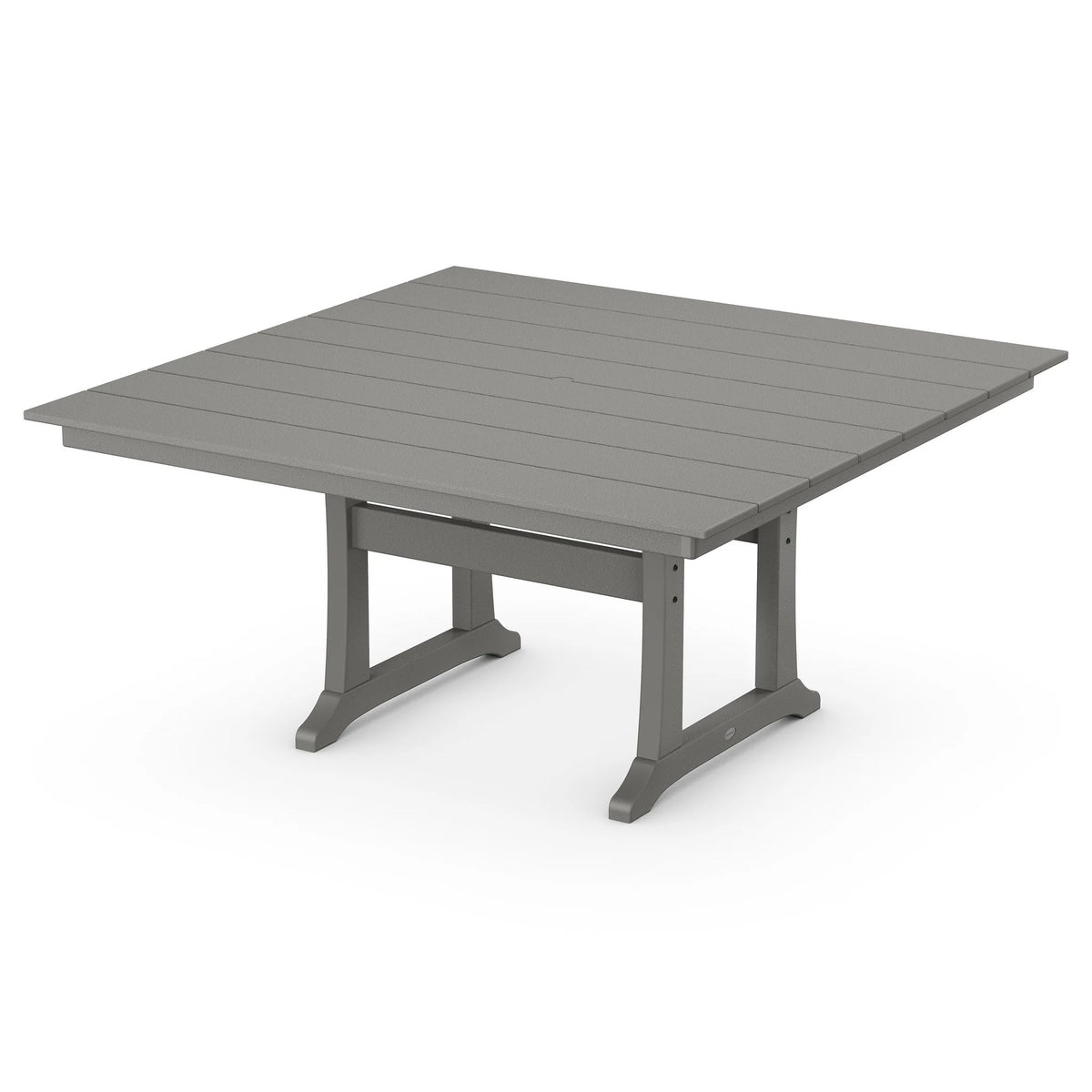 POLYWOOD PL85 Table, 59 3/8" Wide - Slate Gray