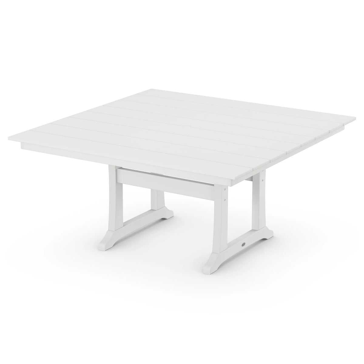 POLYWOOD PL85 Table, 59 3/8" Wide - White
