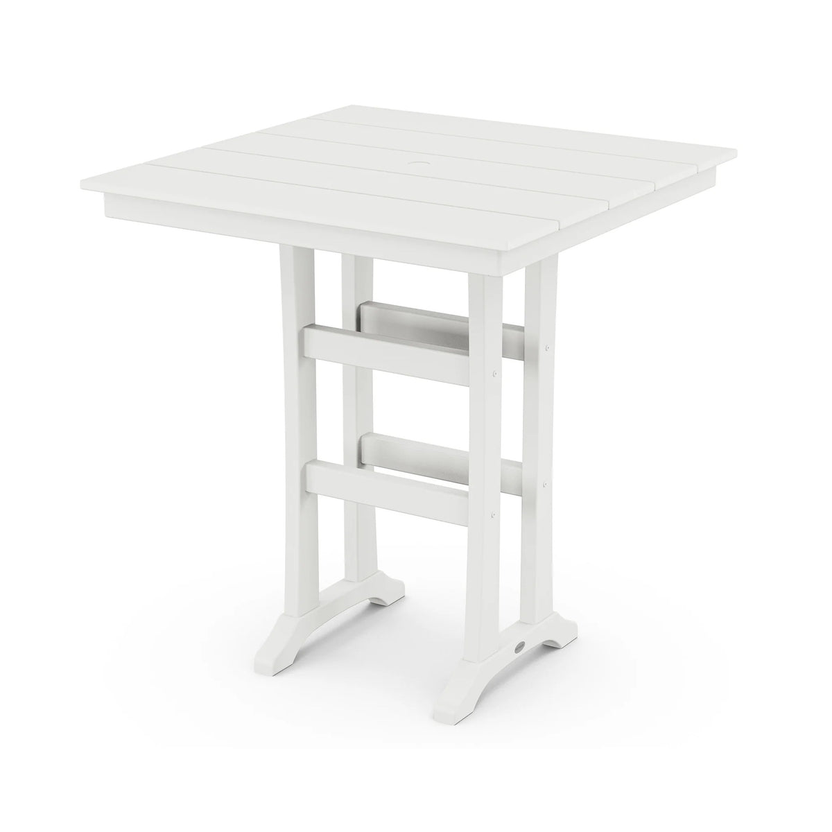 POLYWOOD PLB81 Table, 37 5/8" Wide - White