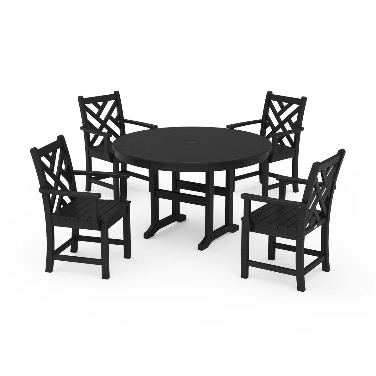 POLYWOOD PWS122-1 Table, 48" Wide - Black
