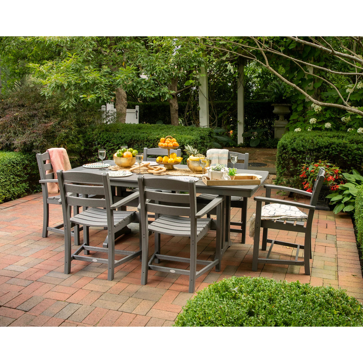 POLYWOOD PWS297-1-BL Table, 73" Wide, Black - photo 2