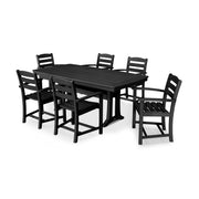 POLYWOOD PWS297-1-BL Table, 73" Wide, Black - Default Title