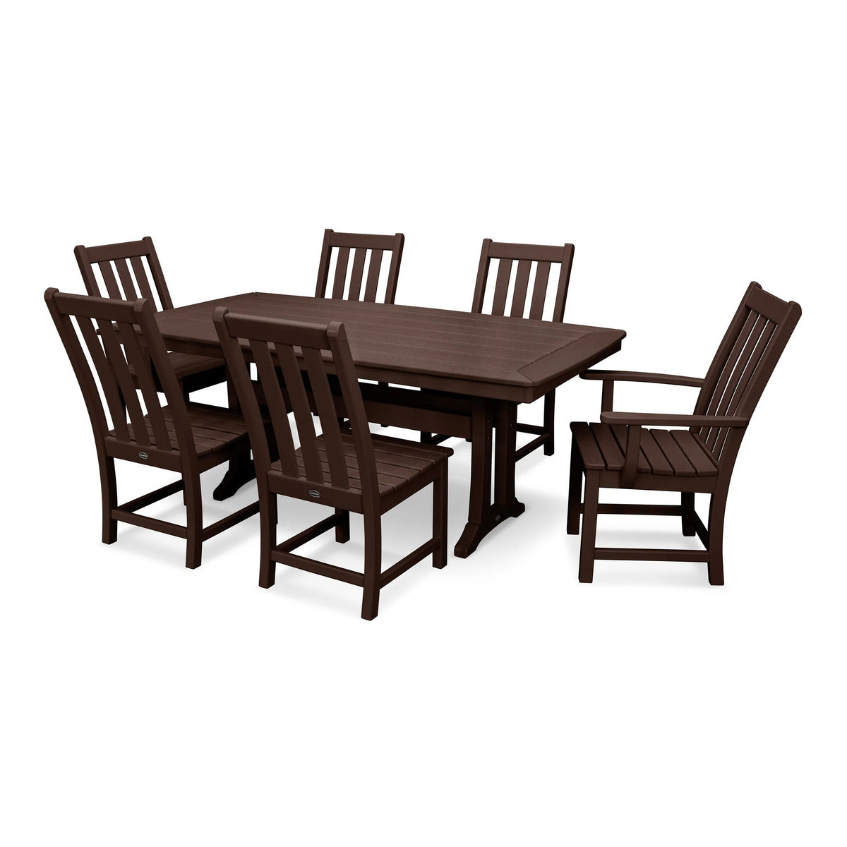 POLYWOOD PWS343-1 Table, 73" Wide - Mahogany