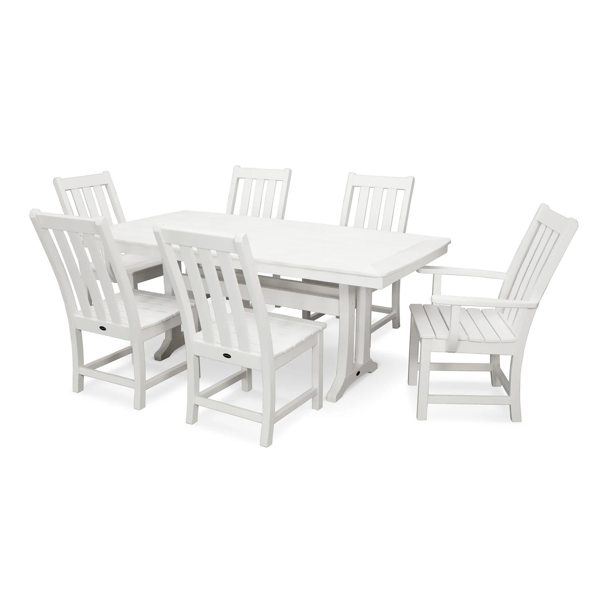 POLYWOOD PWS343-1 Table, 73" Wide - White