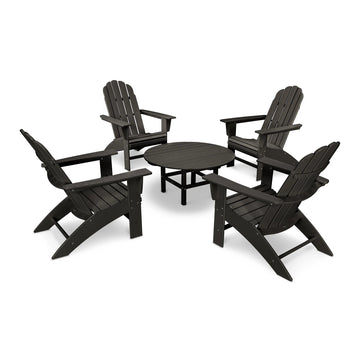 POLYWOOD PWS400-1 Set, 38" Wide - Black