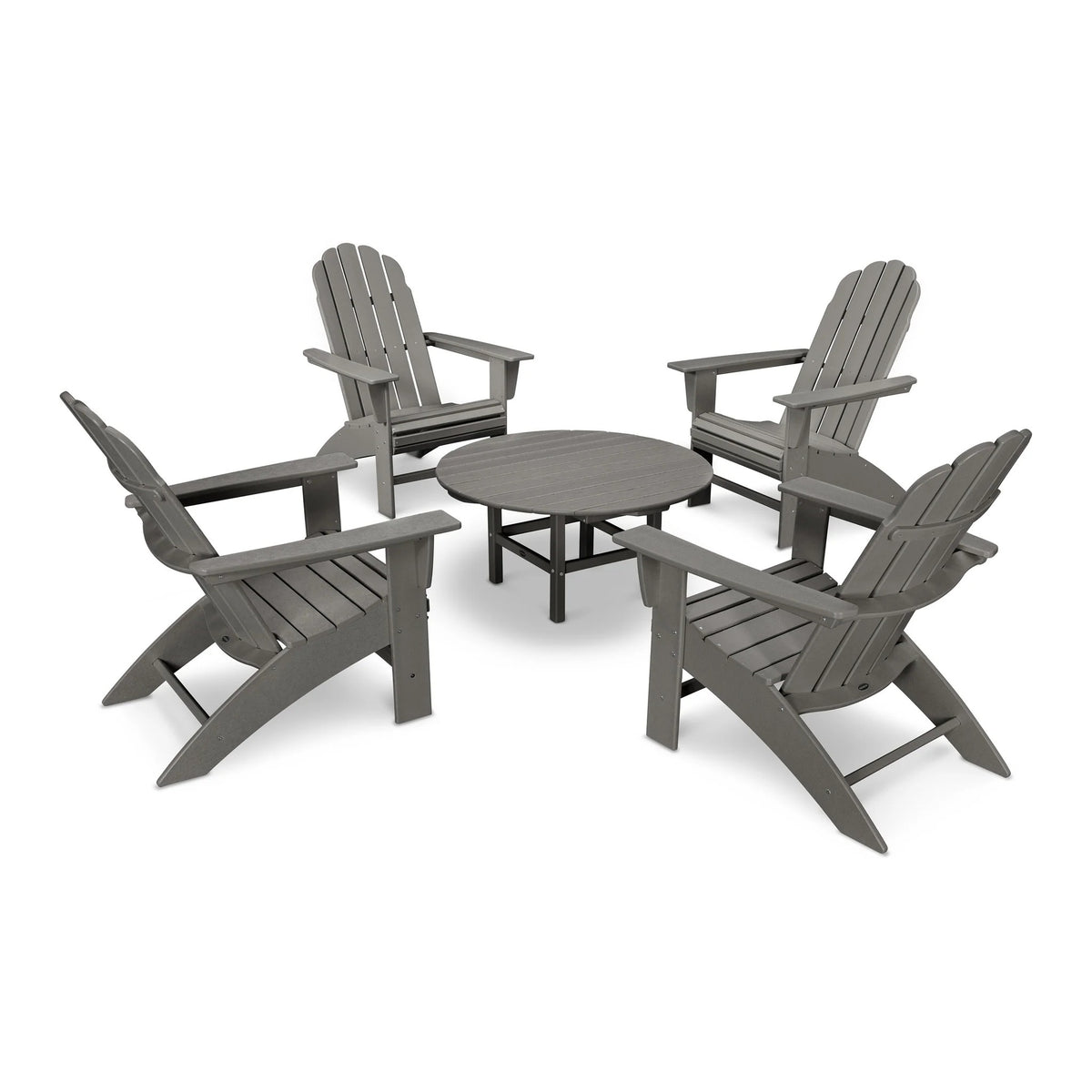 POLYWOOD PWS400-1 Set, 38" Wide - Slate Gray