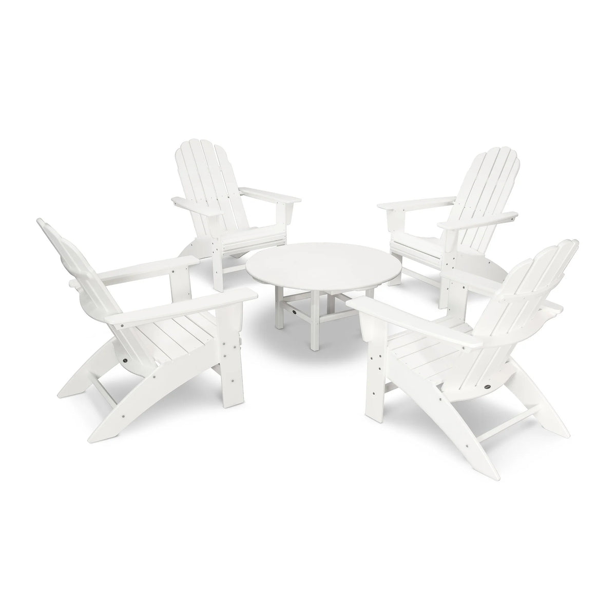 POLYWOOD PWS400-1 Set, 38" Wide - White