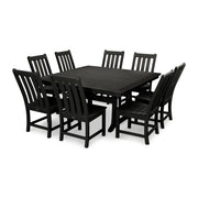 POLYWOOD PWS406-1 Table, 59 1/2" Wide - Black