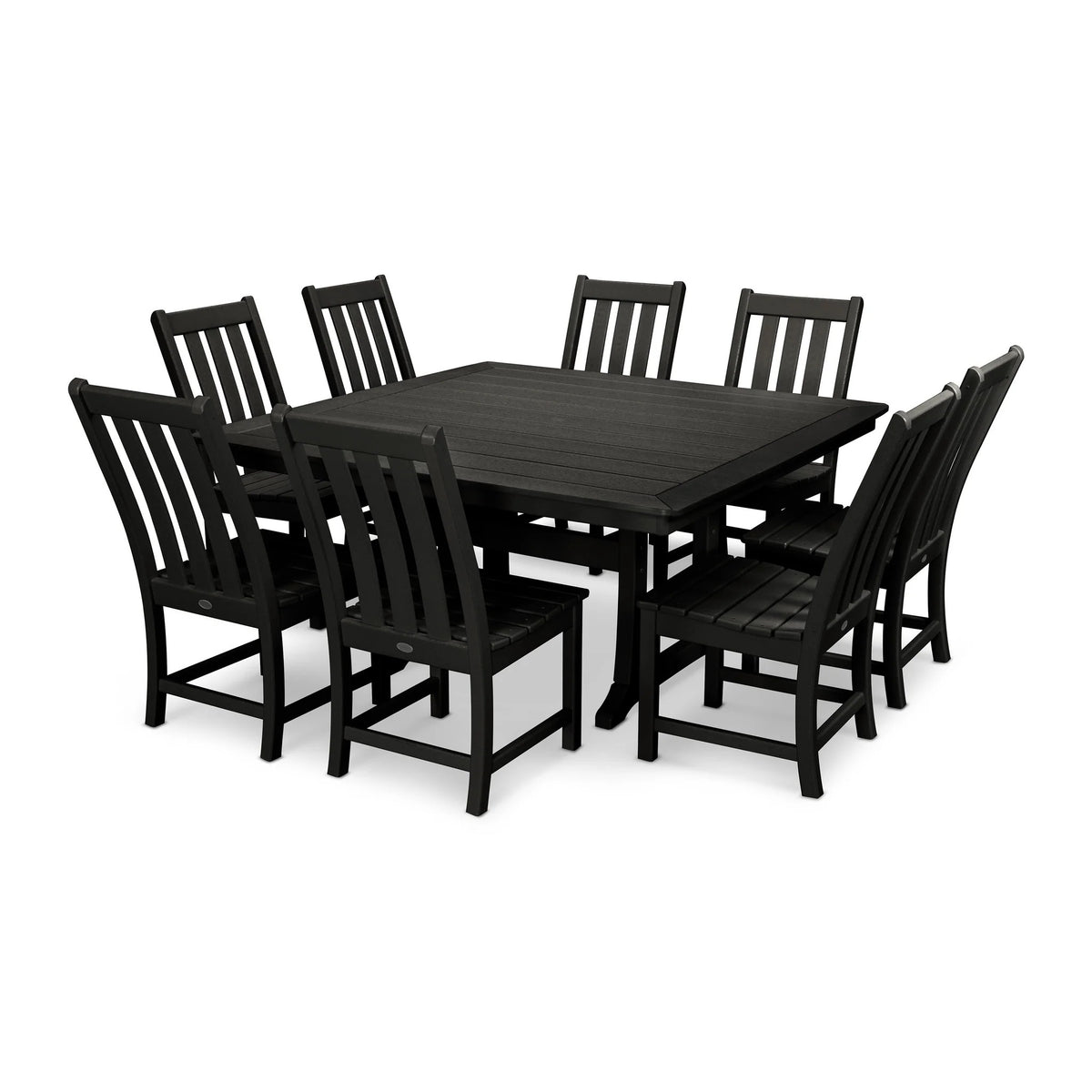 POLYWOOD PWS406-1 Table, 59 1/2" Wide - Black