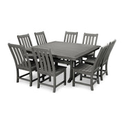 POLYWOOD PWS406-1 Table, 59 1/2" Wide - Slate Gray