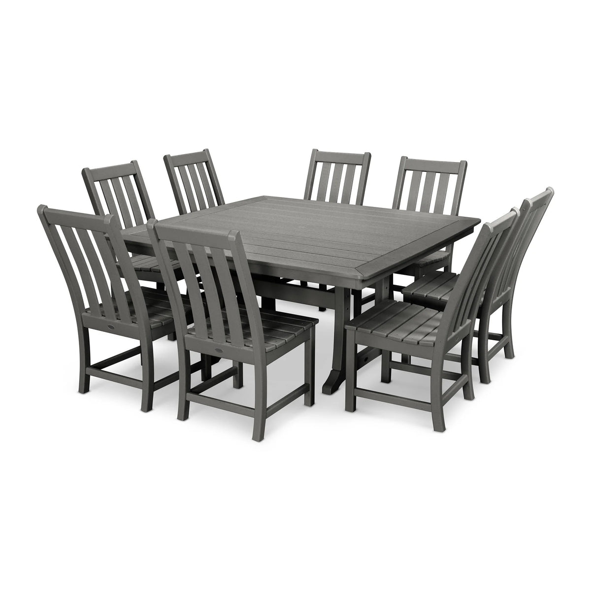 POLYWOOD PWS406-1 Table, 59 1/2" Wide - Slate Gray