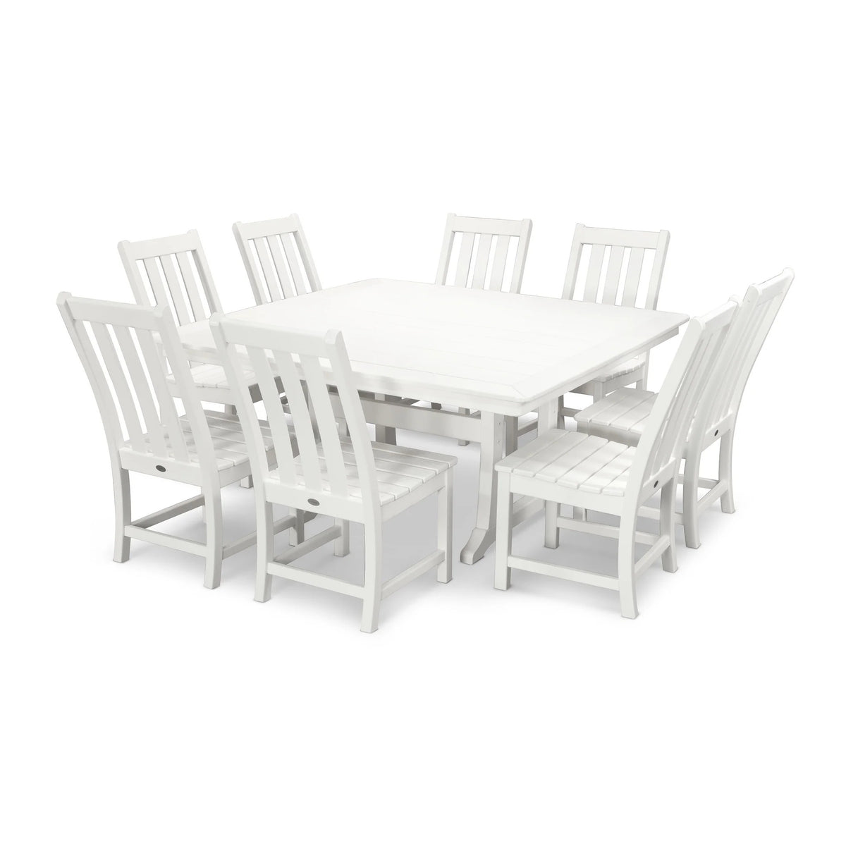 POLYWOOD PWS406-1 Table, 59 1/2" Wide - White