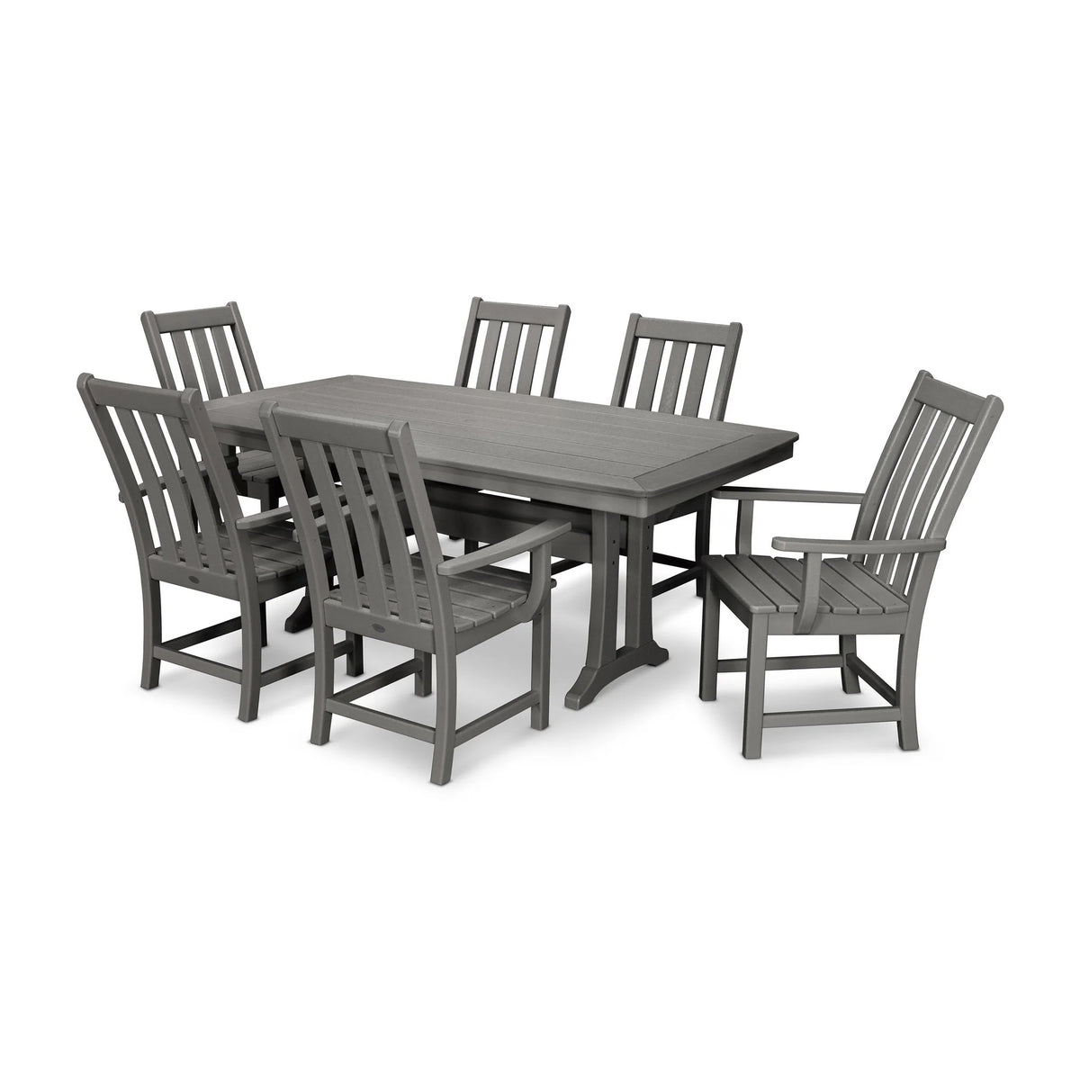 POLYWOOD PWS407-1 Table, 73" Wide - Slate Gray