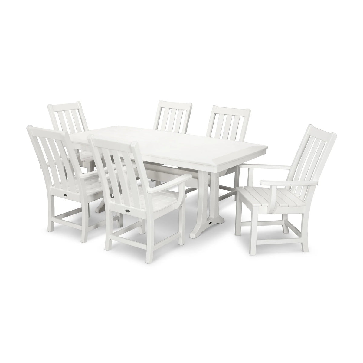 POLYWOOD PWS407-1 Table, 73" Wide - White