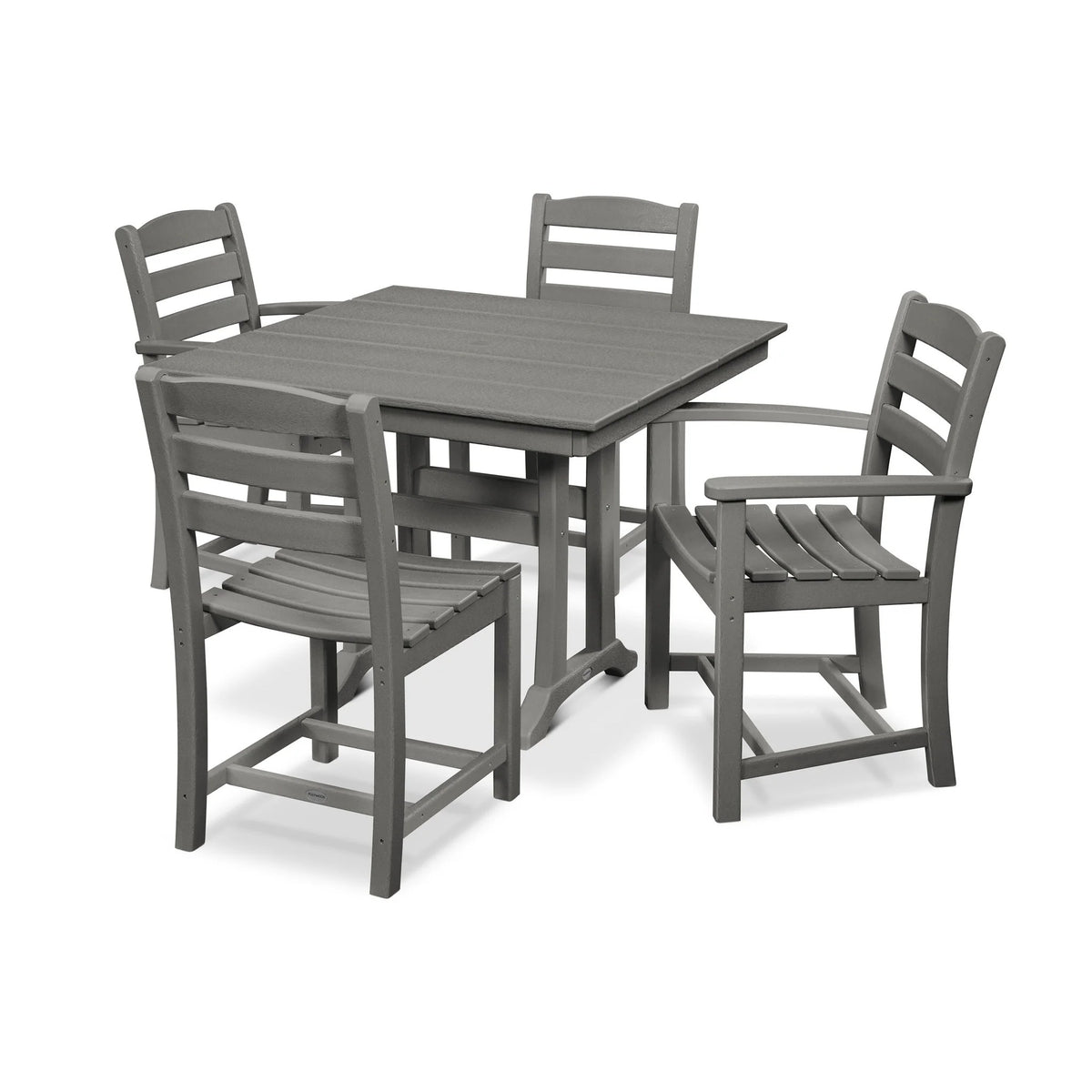 POLYWOOD PWS436-1 Table, 37 5/8" Wide - Slate Gray