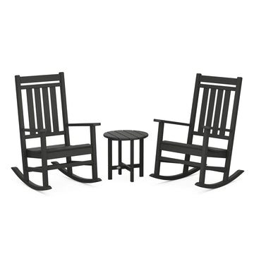 POLYWOOD PWS471-1 Chair Set - Black